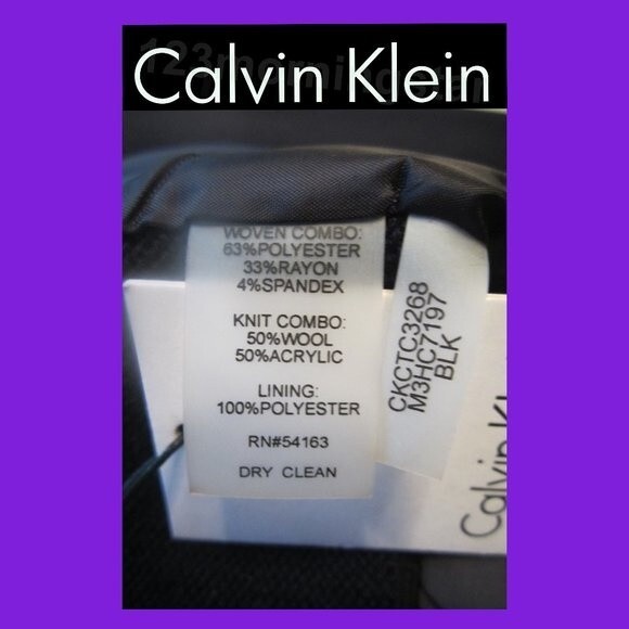 Calvin Klein NEW Wool Blend Zip-pockets Open-front Sweater-coat Jacket XL - Picture 10 of 11